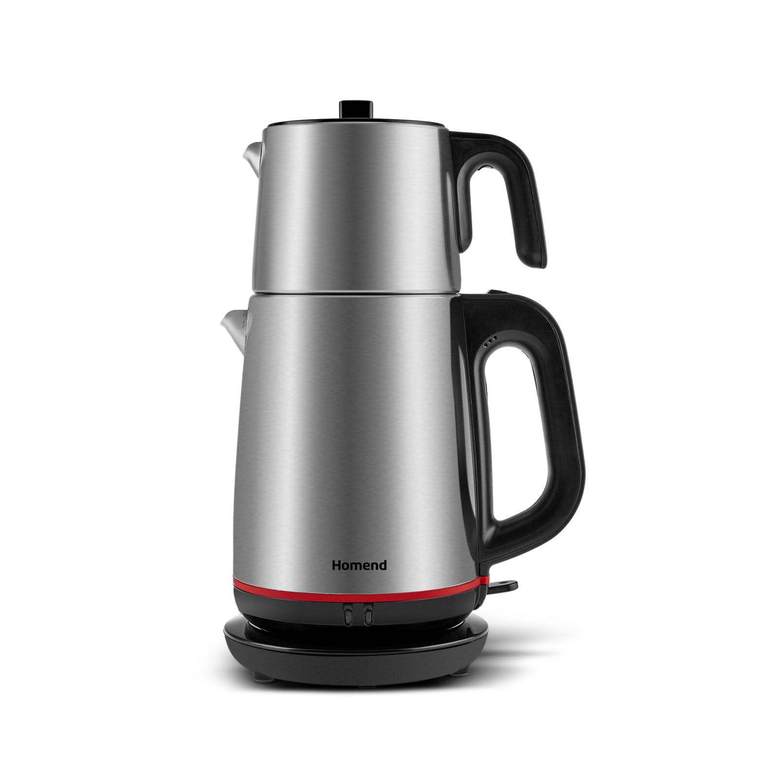 Homend Royaltea 1711h Çelik Çay Makinesi Inox Siyah