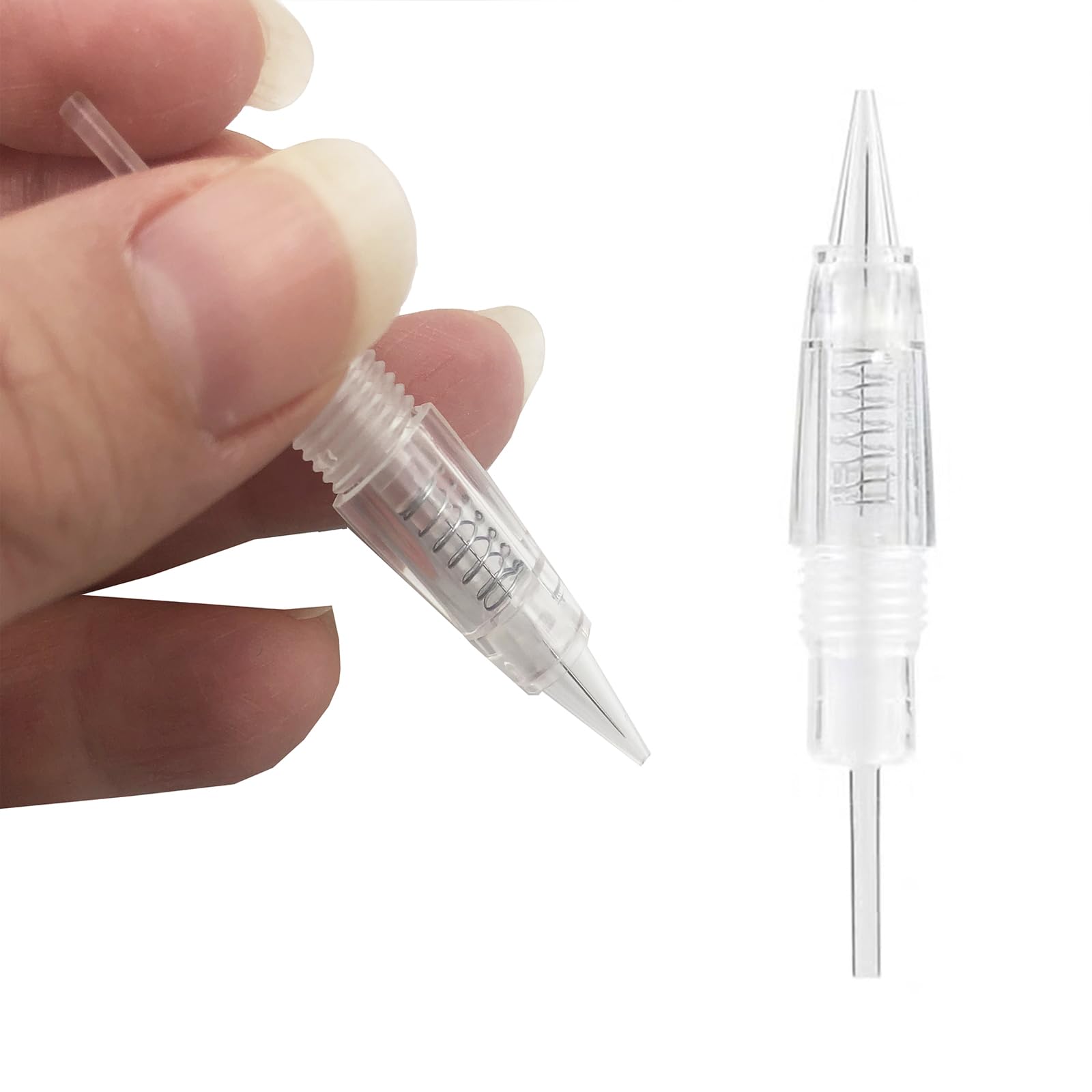 1R/1RL Permanent Makeup Machine Needle Cartridges Eyebrow Eyeline Lip Microblading Tattoo Needles Disposable 10 Pack