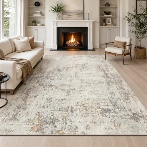 Tapis de chambre abstrait pour créer un coin lecture chaleureux