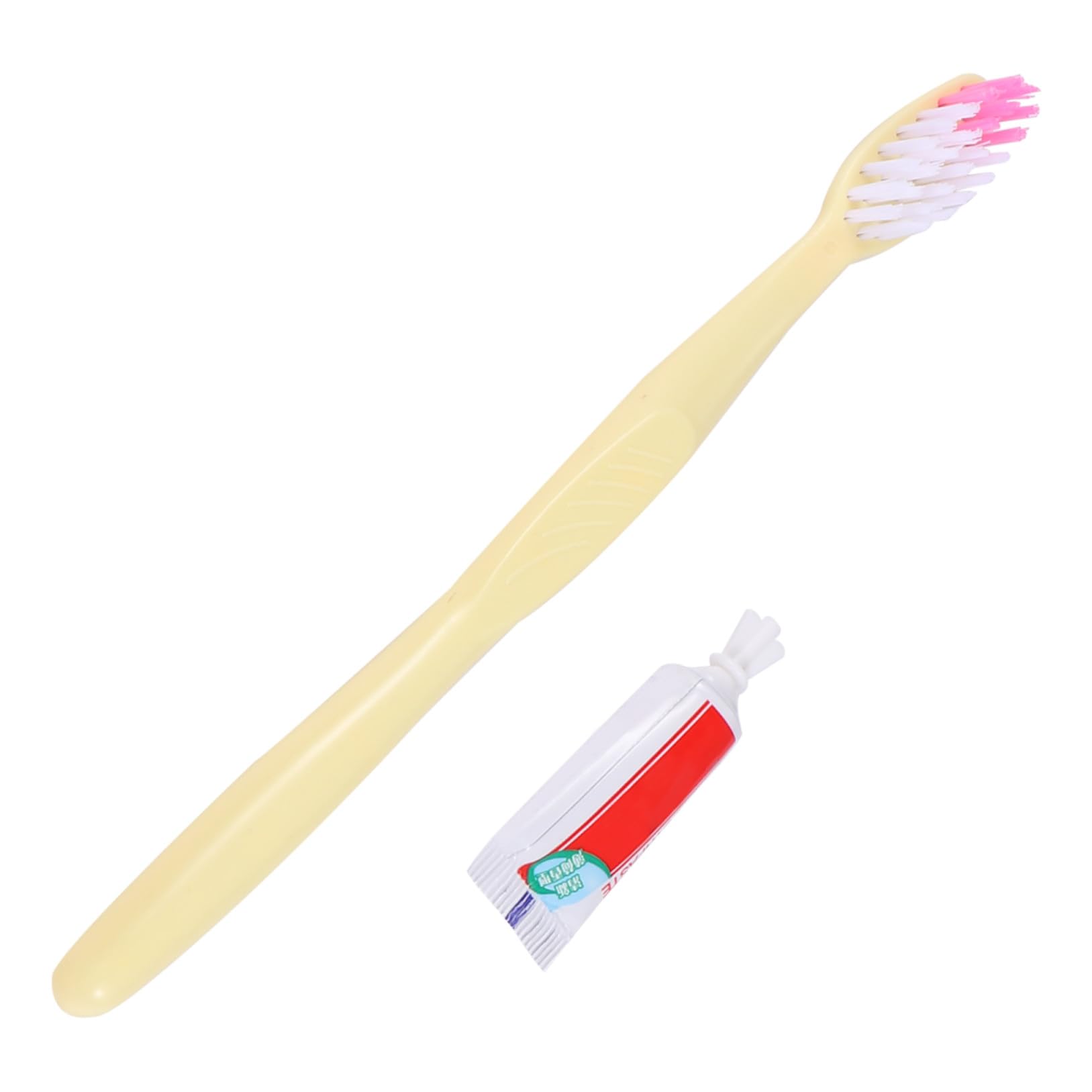 Housoutil Kit Spazzolini da Denti Usa e Getta con Dentifricio 100 Pezzi, Spazzolino Portatile per Viaggi e Uscite Stile Casuale