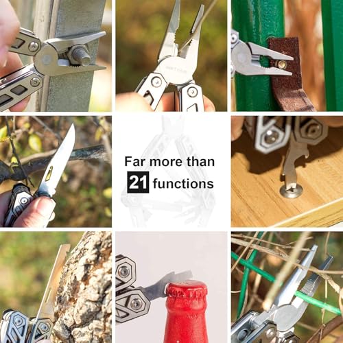 Wetols WE-182 Multitool Needle Nose Pliers,21-In-1 Stainless Steel Multi Tool Pocket Knife thumb #2