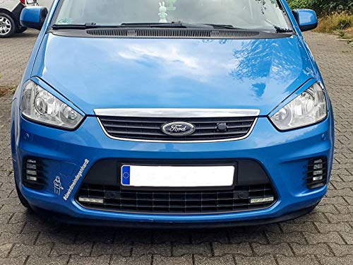 Augenbrauen Scheinwerferblenden Maske für Ford C-Max C214 Facelift 2007-2010