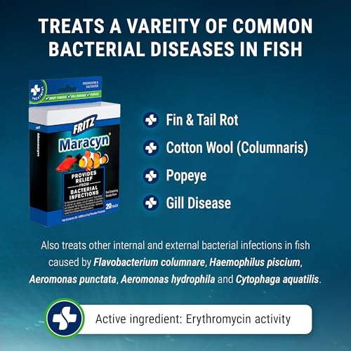 Fritz Maracyn - for Saltwater and Freshwater gram-Positive Relief from Bacterial gil, Popeye, More - Easy dose Packets, 20 Count - Image 4