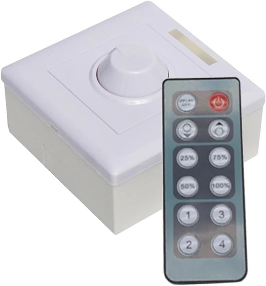 1 Piece DC 12V 24V 16A Infrared Remote Control LED dimmer 12-Key Adjustable Brightness Control Screw