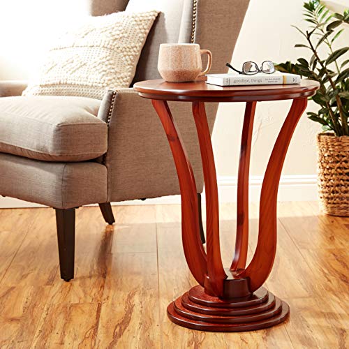 Frenchi Home Furnishing 25.8" Round End Table #TOP1
