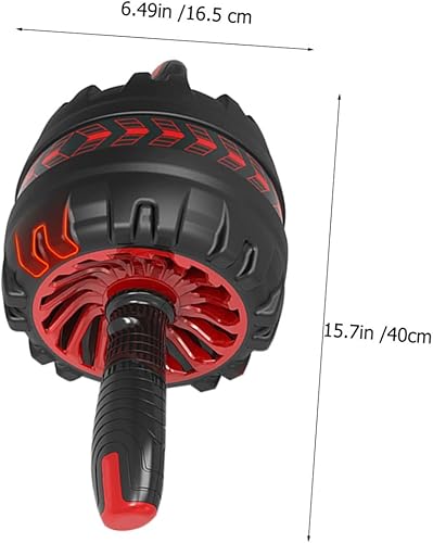 Miniatura 2 de TOYANDONA Rueda de rodillo de rebote automático con alfombrilla para entrenamiento de núcleo, equipo de fitness para hombres y mujeres, entrenador