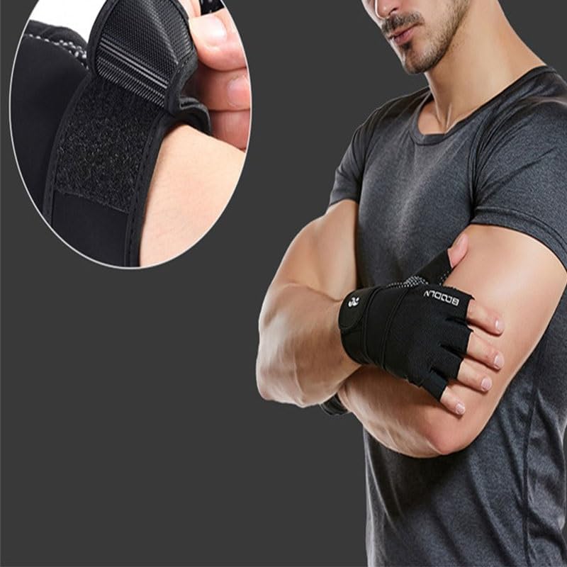 Fitness Sports Fitness Nylon Gloves Dumbbell Weightlifting Anti-Slip Power Training