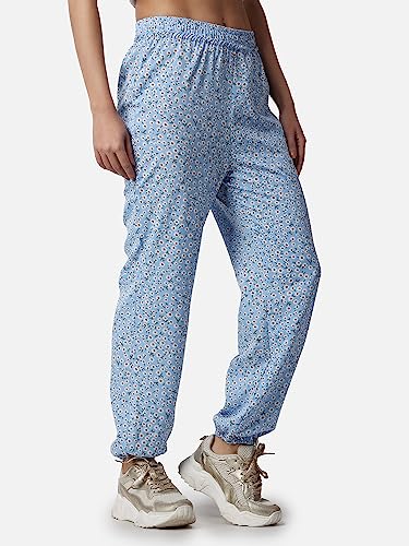 Image of POPWINGS Casual Printed Joggers for Summer || Stylish Women Joggers for Summer || Loose-Fit Pull On Joggers for Women || Women Joggers Pants for Summer