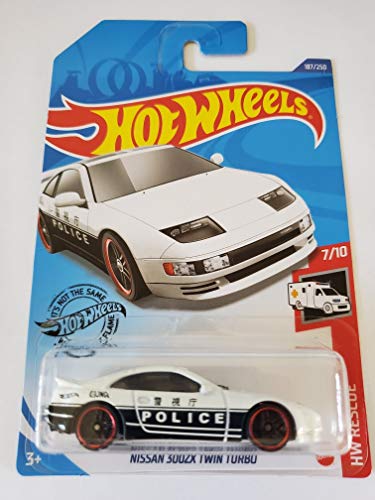 Hot Wheels 2020 Hw Rescue Nissan 300ZX Twin Turbo, White miniatura 1
