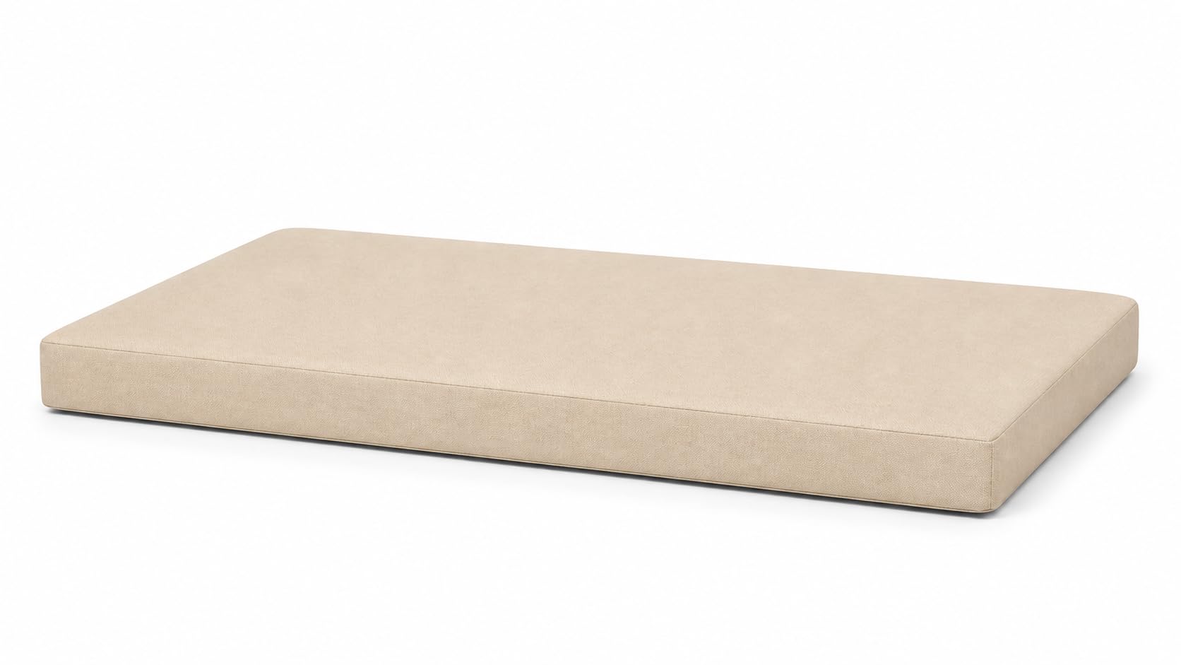 MOTHER LAND Euro Pallet Furniture Cushions Set – Garden Sofa Pads Water Resistant Outdoor Patio Cushions Foam Seat Soft Fibre Backrest (Cream, Seat 120 × 80 x 5cm)