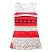 AOVCLKID Moana Little Girls' Dress Princess Cartoon Printed Dress (140/6-7Y)