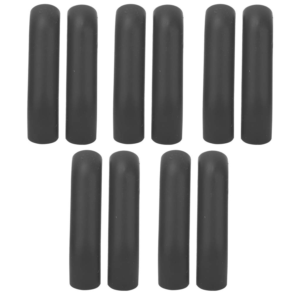 VGEBY Brake Lever Protector, 5 Pair Soft Silicone Anti-Slip Bike Brake Sleeves Waterproof Mountain Road Bike Brake Lever Sleeve Grip for Mountain Road Bike Cycling,Black