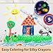 Lebze Jumbo Crayons for Toddlers, 6 Colors Washable Crayons, Easy to Hold Silky Large Crayon for Babies and Children, Safe Non Toxic