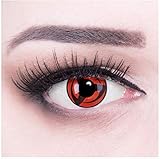 naruto kontaktlinsen SUPER EFFEKT: Extrem gruselige Motiv-Linsen Fun Crazy Set für Ihre Verkleidung als Vampir, Zombie, Dämon, Geist, Werwolf, Volturi, Cosplay, Manga, Sharingan - oder einfach für die nächste Halloween Party mit oder ohne Schminke