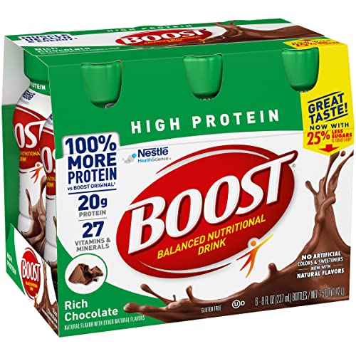 Boost High Protein Nutritional Drink Variety Pack (Rich Chocolate+Vanilla+Strawberry+Cafe Mocha) #TOP1