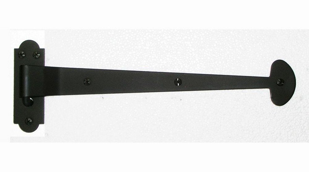 Acorn Manufacturing AKFBP 13.375 Inch Bean Flush Shutter with Pintle Backplate, Black Iron Finish