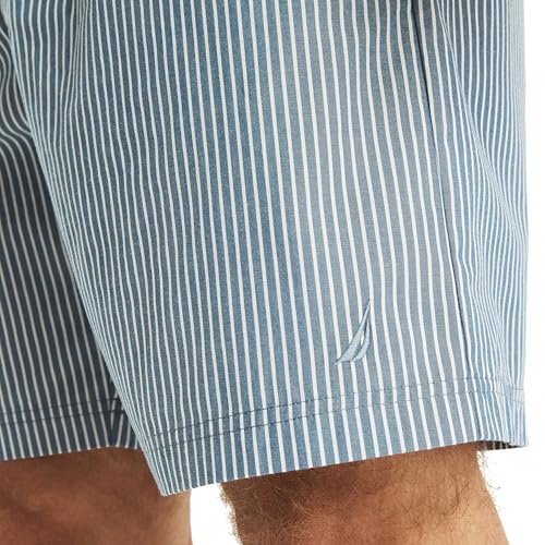Nautica mens Sustainably Crafted Striped Poplin Sleep Short4