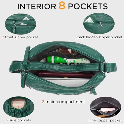 Image of VOLGANIK ROCK Crossbody Bag for Women with Tassel Ladies Soft PU leather Purses and Handbag Pocketbooks