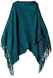 Amy Byer Big Girls' Lurex Fringe Poncho