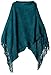 Amy Byer Big Girls' Lurex Fringe Poncho