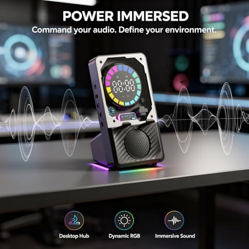 Altavoz de inducción inalámbrico Vestamore soporte móvil RGB 5