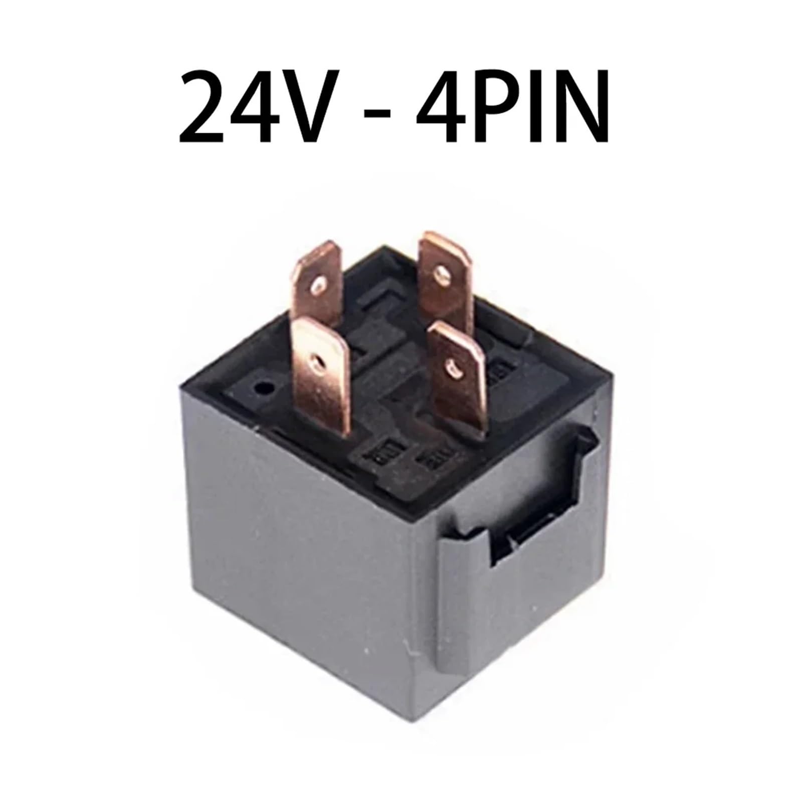 Relé de Coche de 4, 5 Pines, 4P, 5P, 80A, relés automotrices de Larga duración, relé de Arranque, relé de Alta Resistencia for Coche, relé de 12V/24V CC for Motor de Coche(24V 4PIN)