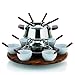 Produktbild Kela 466470 Drehbares Fonduekarussell-Set, Fleischfondue, 23-teilig, Für 6 Personen, 1-1,2 l, Armata