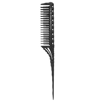 Teasing Comb, 3 Row Comb Hair Care Hair Styling Modeling Comb Lightweight Hair Salon Supplies for Braiding Styling Hair Black
