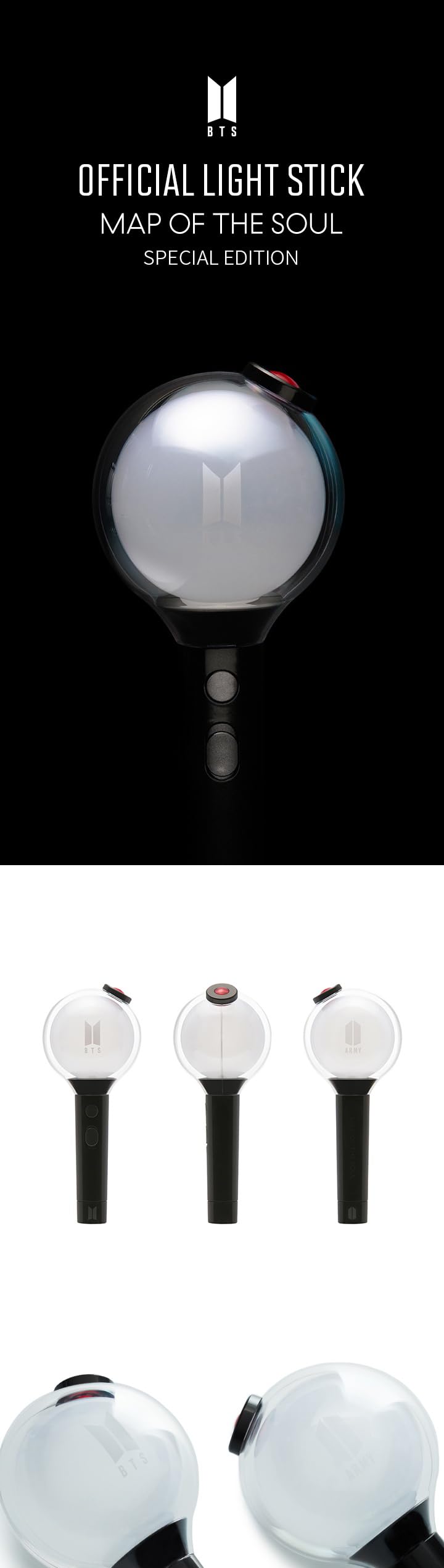 B'TS Official Lightstick Special Edition SE Fanlight Light Stick