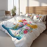 Generisch Weiche Winterbettwäsche Set 2tlg 140 x 200 cm – Atmungsaktiv Warm & Hautfreundlich...