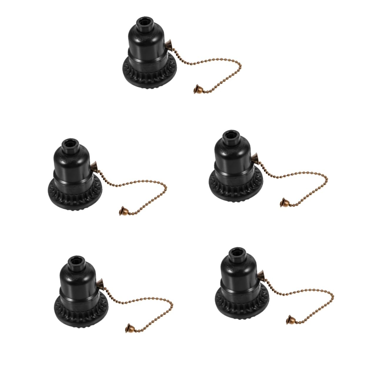 Uonlytech 5stücke Pull Chain Lampenfassung Mit Schalter Robuste Lampenbasis Für Tisch Pendel Und Wandleuchten Lampenreparatur-kit Für Zuhause Und Büro Mit Halterung Und Einfacher
