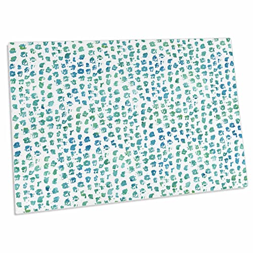 3dRose PS Chic - Picturing Aqua Green Watercolor Spots miniatura 1