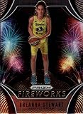 2020 Prizm WNBA Fireworks #5 Breanna Stewart Seattle Storm Official Panini America Women's Basketball Trading Card (Scan Streaks are NOT on the Card)
