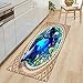 Produktbild OPLJ 3D Underwater World Küchenmatte Eingang Fußmatte Schlafzimmer Bodendekoration Wohnzimmer Teppich rutschfeste Fußmatte A10 40x60cm