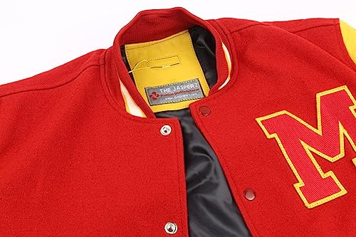Image of Varsity Jacket Men - High School Letterman Bomber Style Baseball Jacket For Men