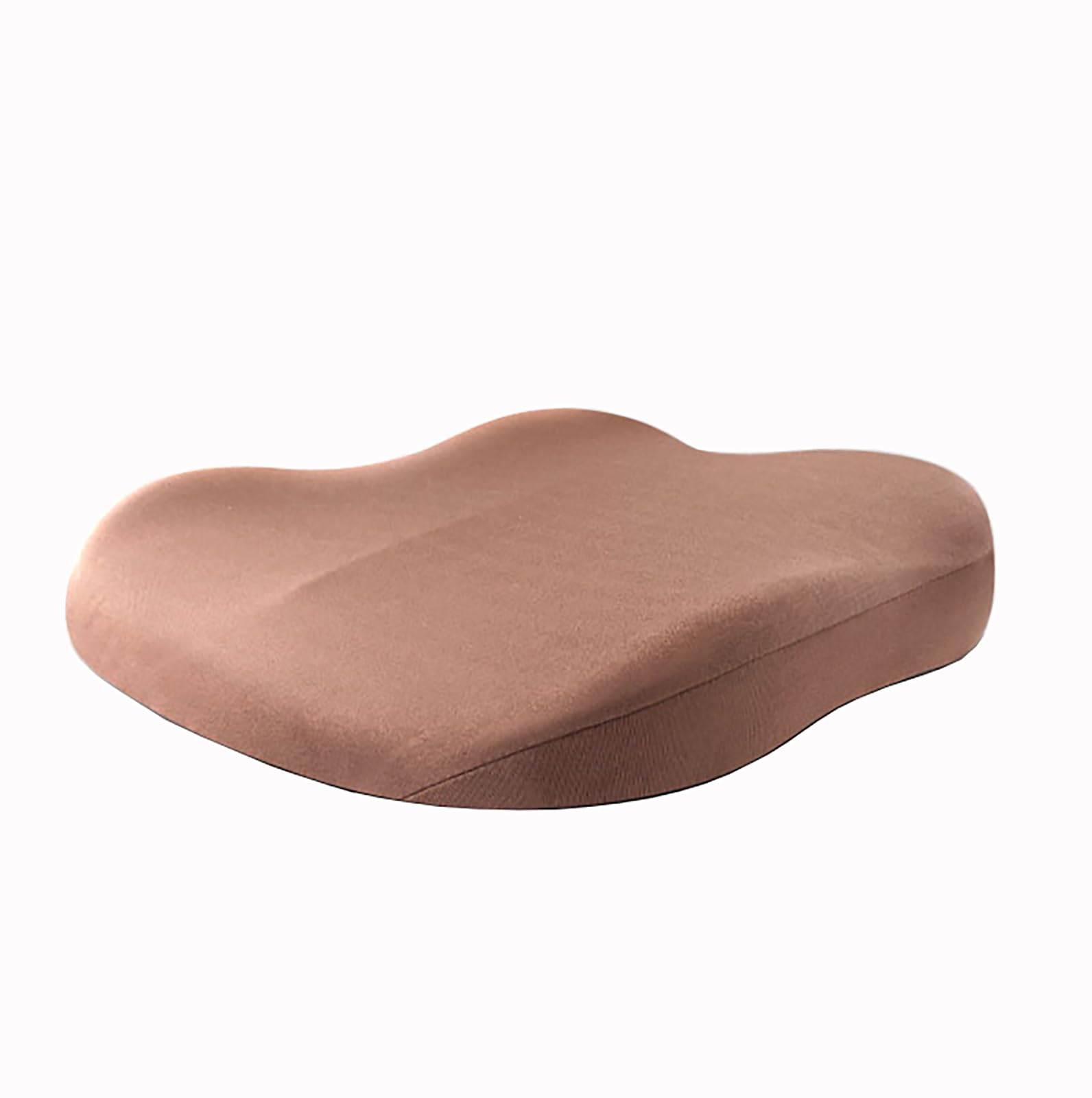 Hmtbet cojin coxis con Capa de Gel Transpirable, cojín coxis Espuma de Memoria ortopedico Sentarse ergonomico, cojin antiescaras para aliviar Espalda coxis Dolor, para Coche, Silla Oficina,Marrón