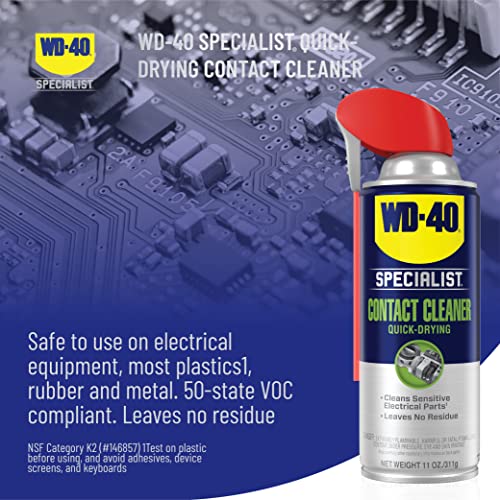 Wd-40 Specialist Contact Cleaner Spray, 11 Oz. #TOP3