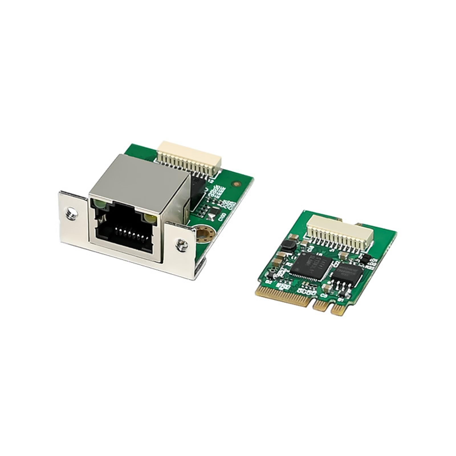 M.2 A+E Key to 2.5G Ethernet Adapter - NIC with Intel I226V, 100/1000/2500 Mbps RJ45 Stable Connection Cable Length 20cm, Compatible with OpenWRT | Windows | Linux | Server | PC | SBC (A+E with Screw) — view 4