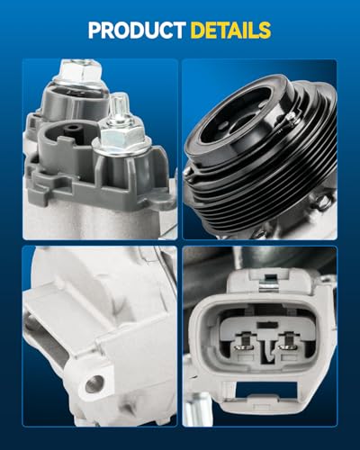 Image of PHILTOP 198380 Air Conditioner AC Compressor with Clutch Replacement for Ram 1500 Classic 2019-2022 5.7L, Ram 1500 2014-2018 5.7L, Jeep Cherokee 2022-2023 2.4L