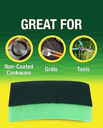 Scrubex Heavy Duty Odor Resistant Scrub Sponge, Multi-Purpose Sponge for Kitchen and Household, Safe for Non-Coated Cookware (18 sponges)