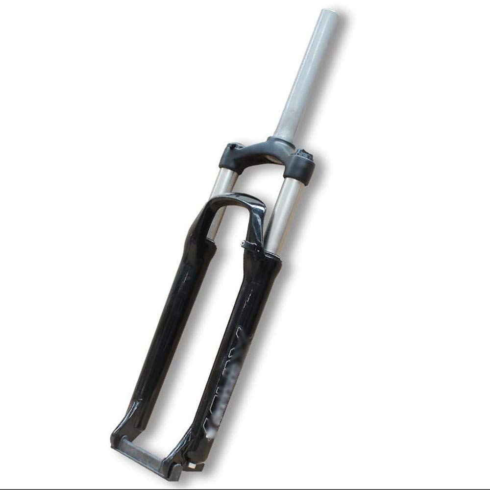 AZQOHMIS Bike Suspension Fork,26 Inch Mountain Bike Front Fork,Bicycle Front Fork Standpipe 28.6 * 210mm/Open Gear 100mm/Fork Leg Diameter 38mm/A Column Discbrake/All Aluminum Can Be Locked