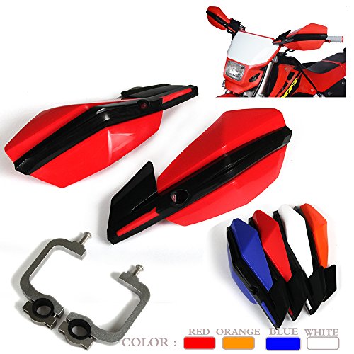 Image of AnXin Motorcycle Handguard Dirt Bike Hand Guards 7 /8 inch 22mm 11 /8 inch 28mm Universal for CRF110F CRF125F CRF250F CRF250R CRF450R XR150L CRF250L CRF300L TRX 400EX Dirt Bike ATV Red