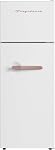 Frigidaire Retro Apartment Size Refrigerator with Top Freezer - 2 Door Fridge with 7.5 Cu Ft of Storage Capacity, Adjustable Spill-Proof Shelves, Door & Crisper Bins, RGWHITE