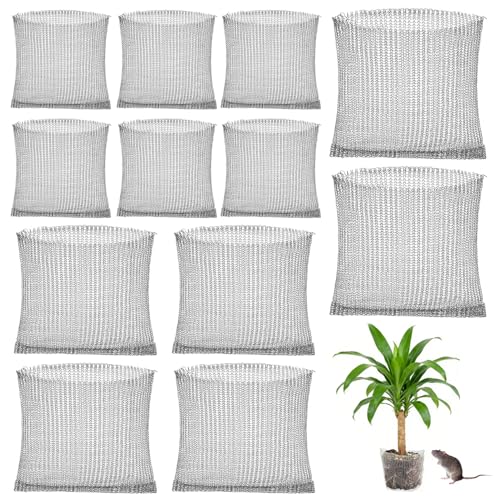 #rémunéré #Amazon<br>Corbeilles à Protection des Racines pour Plantes Lot de 12 Panier Anti Campagnol en Acier Inoxydable Paniers de Plantation Anti Campagnol Paniers Anti Racines en Acier Inoxydable pour Fleurs
