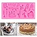 3 Pieces Music Note Fondant Mold Music Note Lace Mat Silicone Musical Candy Mold for Cake Decoration