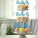 Gyufise 36 Pack Blue Glitter Oh Baby Cake Cupcake Toppers Picks for Wedding Birthday Baby Shower Party Decorations