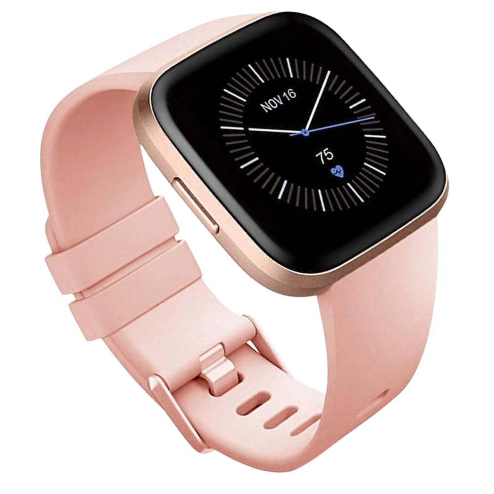 YODI Soft Silicone Classic Strap Band For Fitbit Versa/Versa 2/ Versa Lite Small & Large Size, Replcement Watch Straps Compatible With Fit-bit Special Edition/Lite Edition/Versa SE For Men Women-image-9
