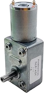 ELLANA Turbine Speed Rotary Actuator, Curtain Robot, JGY370 Dc Electric Mini Motor, Worm Gear self-Locking Motor Worm controllable (Color : 12V, Size : 1rpm)