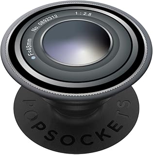 Vintage Camera and Retro Lens Image with Pastel Lilac PopSockets Adhesive PopGrip