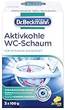 Dr. Beckmann Aktivkohle WC-Schaum reinigt die Toilette selbstständig, schnell und gründlich